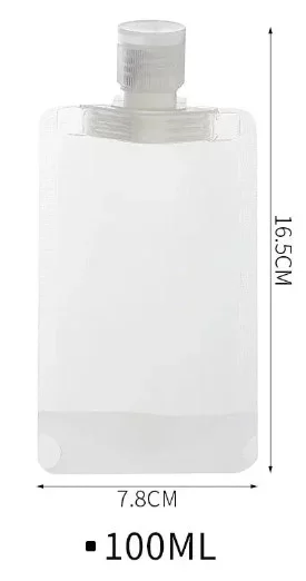 3 Adet 100ml Krem Şampuan Kabı Tekrar Kullanılabilir Set - Görsel 5