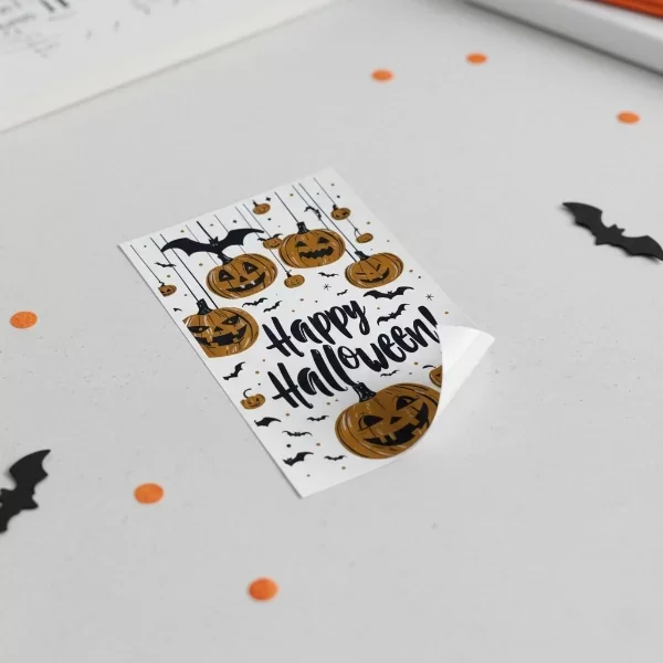 Halloween Temalı Balkabaklı Duvar Sticker Seti - Görsel 3