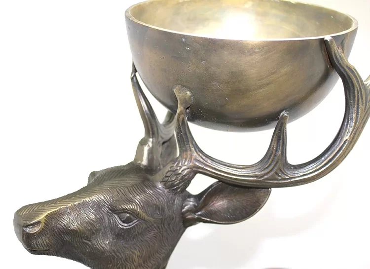 Metal Geyikli Kase 77 Cm - Görsel 2