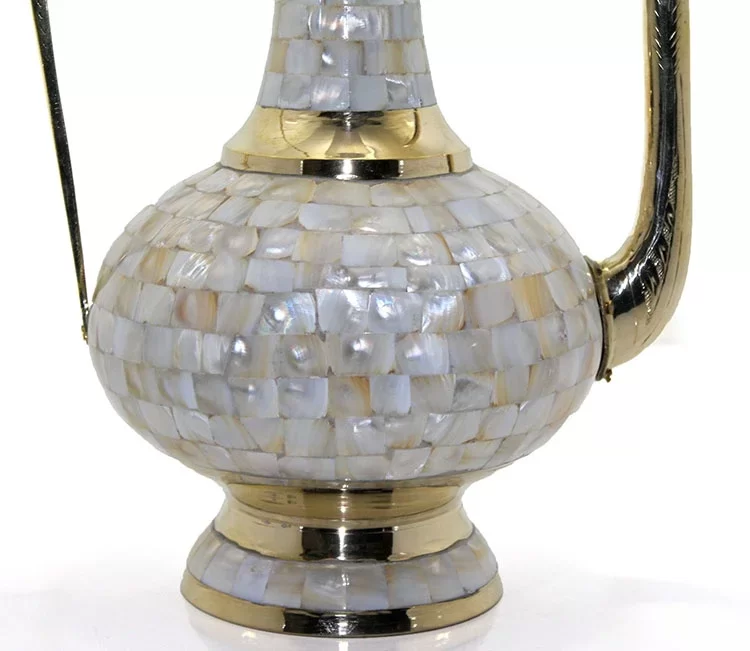 Pirinç Sedefli İbrik 55 Cm - Görsel 2