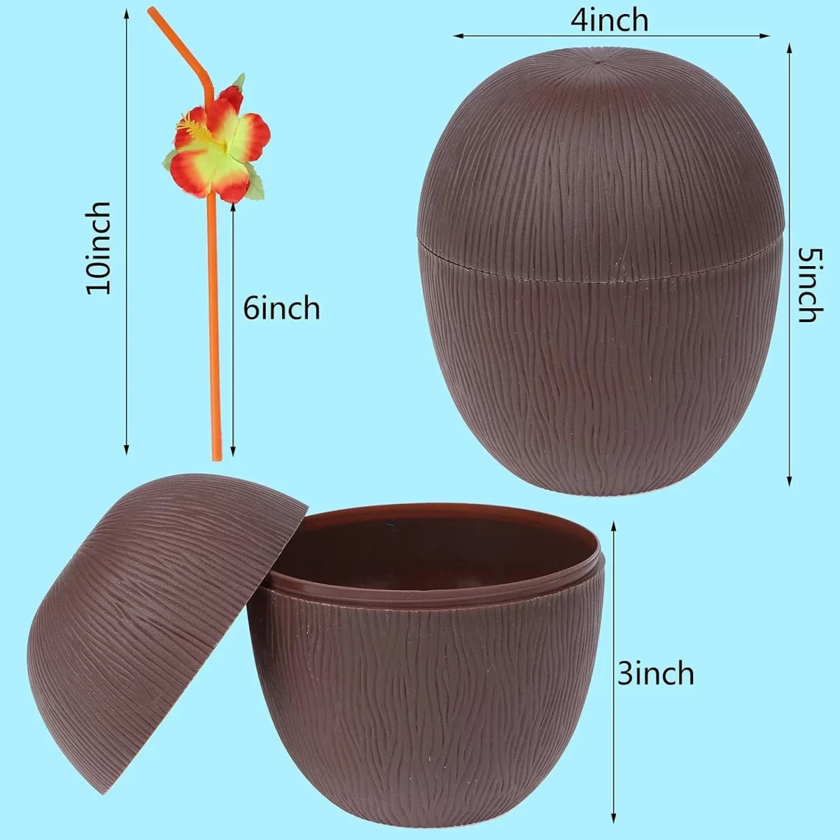 Hindistan Cevizi Pipetli Bardak - Görsel 5