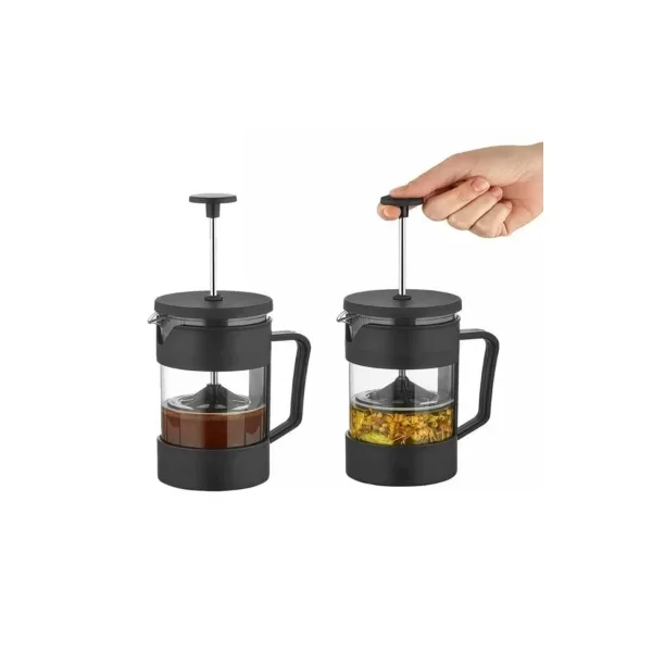 Siyah French Press 350 ml - Görsel 2