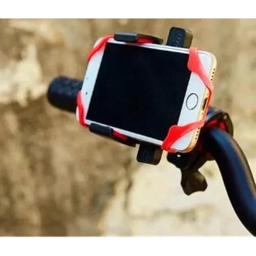 Lastik Destekli Standlı Bisiklet Telefon Tutucu - Görsel 3