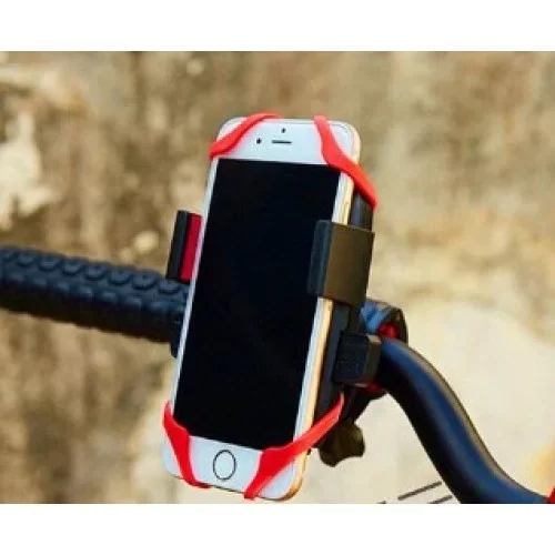 Lastik Destekli Standlı Bisiklet Telefon Tutucu - Görsel 4