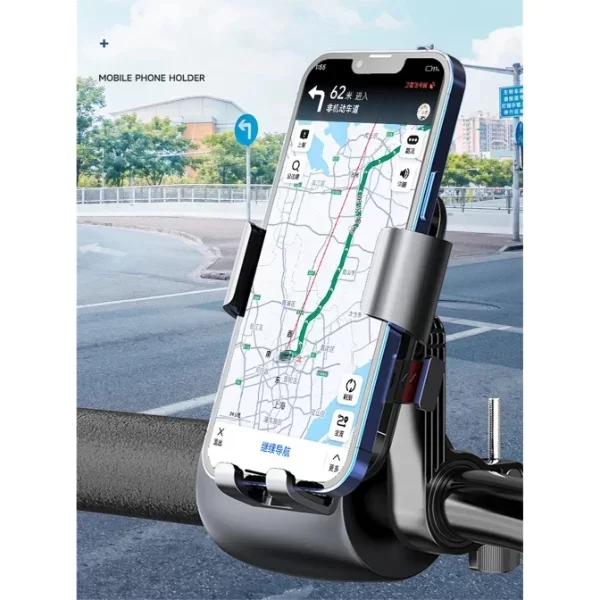 360° Gidon Bisiklet Motosiklet Telefon Tutucu - Görsel 2