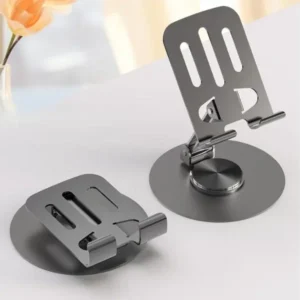Dönebilir ve Katlanabilir Masaüstü Metal Telefon Tutucu