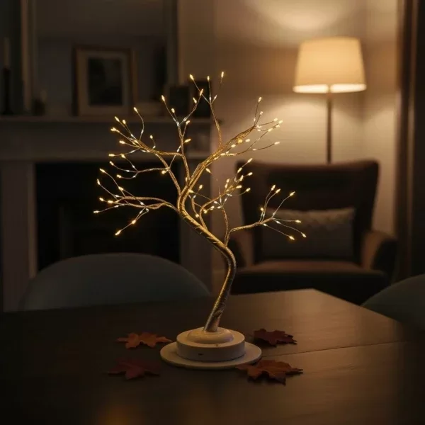 Masaüstü Peri LED Ağaç Lamba - Görsel 3