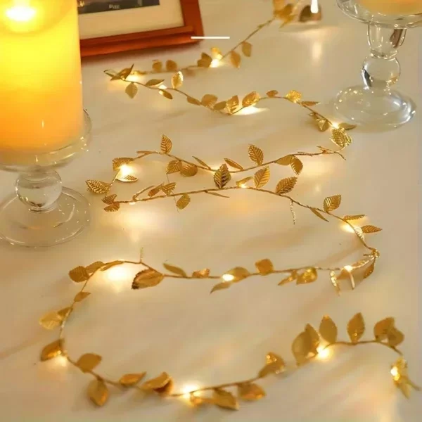 3 Metre Yaldızlı Gold LED Işık - Görsel 2
