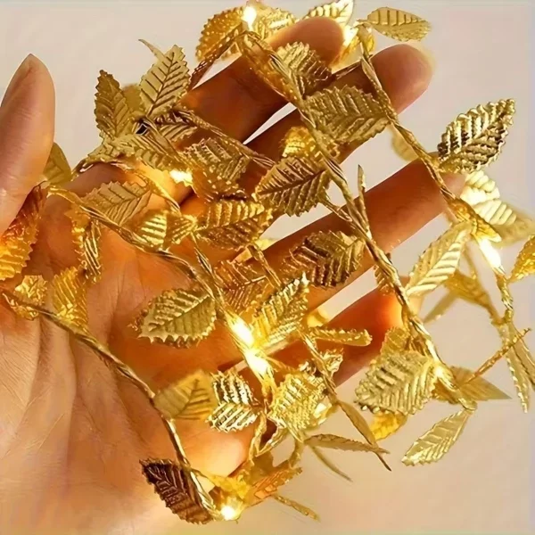 3 Metre Yaldızlı Gold LED Işık - Görsel 3