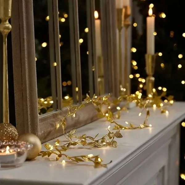 3 Metre Yaldızlı Gold LED Işık - Görsel 4