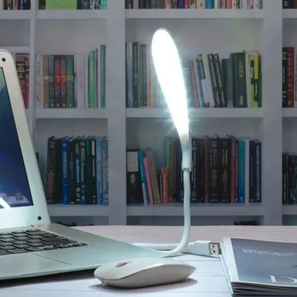 Kompakt USB Beyaz 14 Ledli 3 Kademeli Dokunmatik Okuma Lambası - Görsel 5