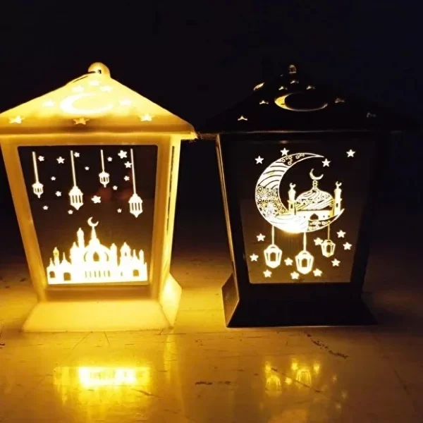 Ramazan Temalı Kare Kubbe LED Lamba - Görsel 2