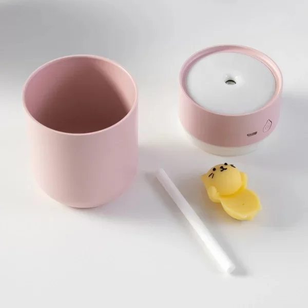 Isınan Kedi Mini USB Sessiz Hava Nemlendiricisi - Görsel 2