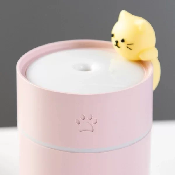Isınan Kedi Mini USB Sessiz Hava Nemlendiricisi - Görsel 3