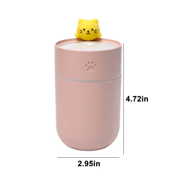 Isınan Kedi Mini USB Sessiz Hava Nemlendiricisi - Görsel 5