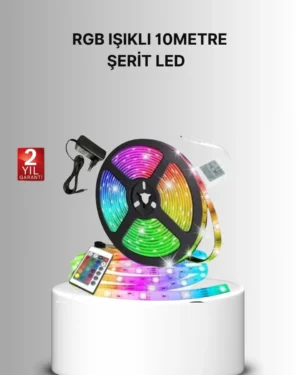 Uzaktan Kumandalı RGB Smart Şerit LED Işık Esnek ve Taşınabilir Dekorasyon