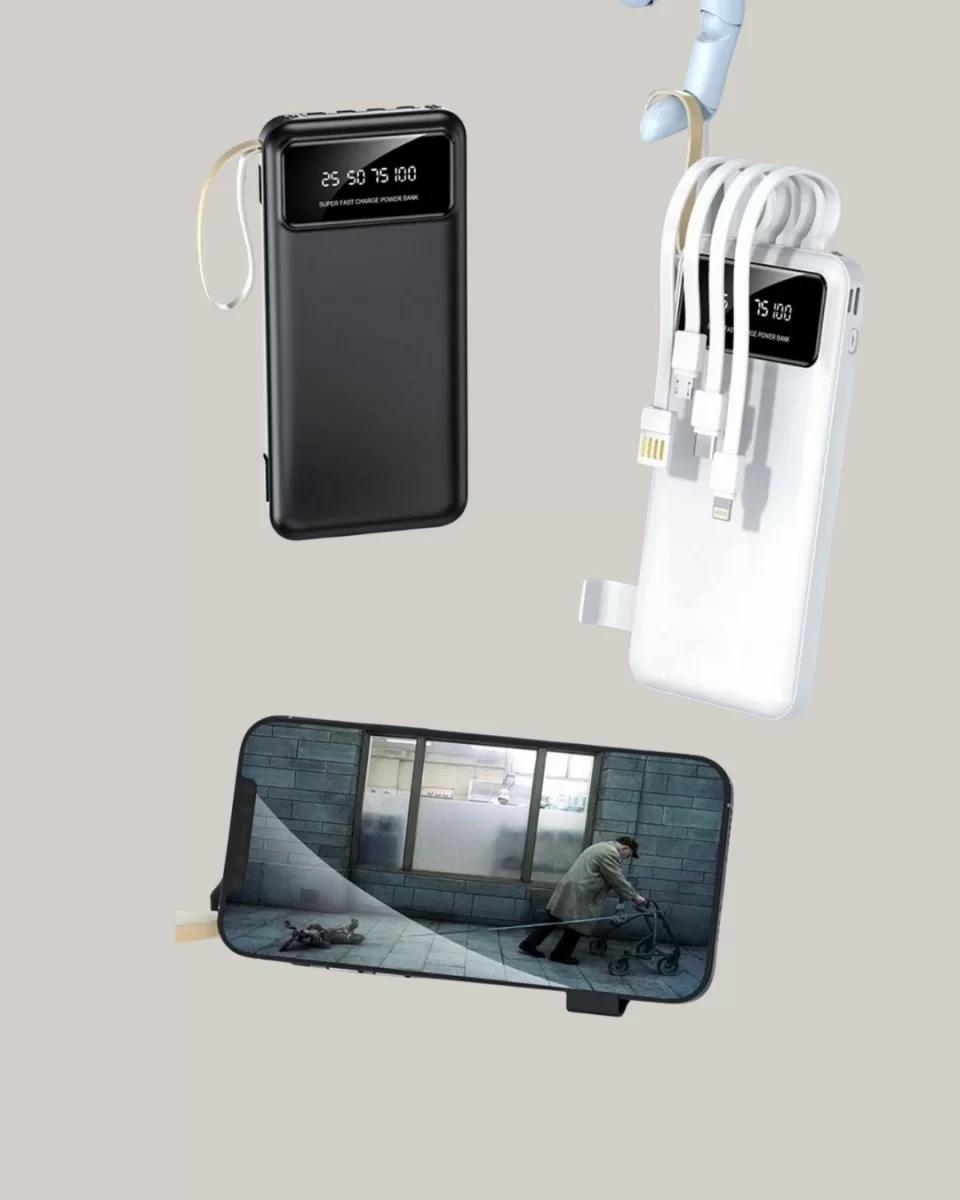 20.000 mAh 4 Çıkışlı LED Göstergeli Hızlı Şarj Powerbank - Görsel 4