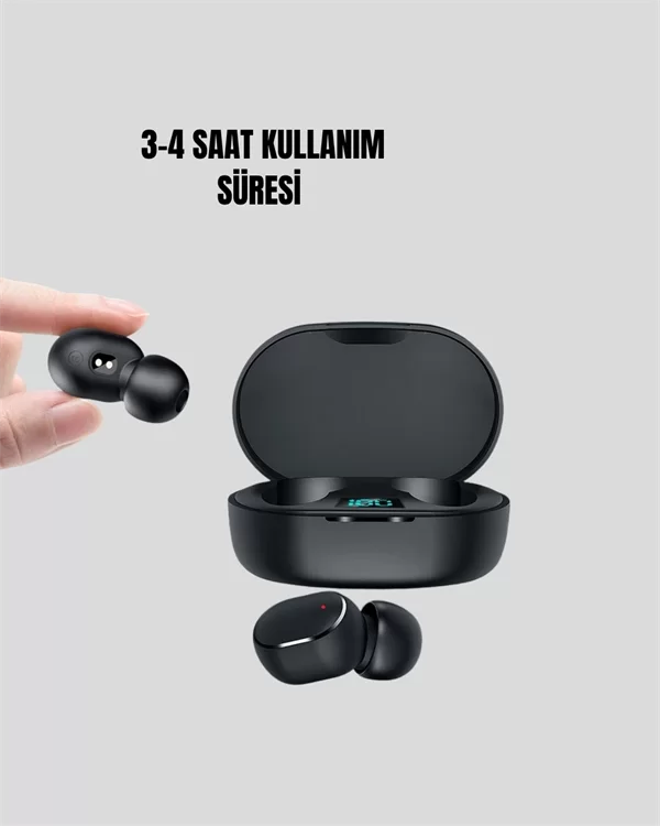 Kablosuz Kulak İçi Bluetooth Kulaklık Stereo Dokunmatik Kontrollü Kulaklık - Görsel 2