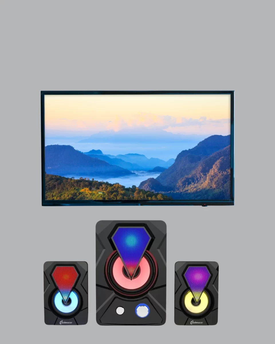 Renkli LED Işıklı Hoparlör - Görsel 5