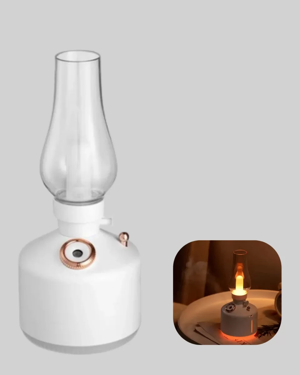 Retro Gaz Lambası Görünümlü Ledli Buhar Püskürtücü Aroma Difüzör - Görsel 5