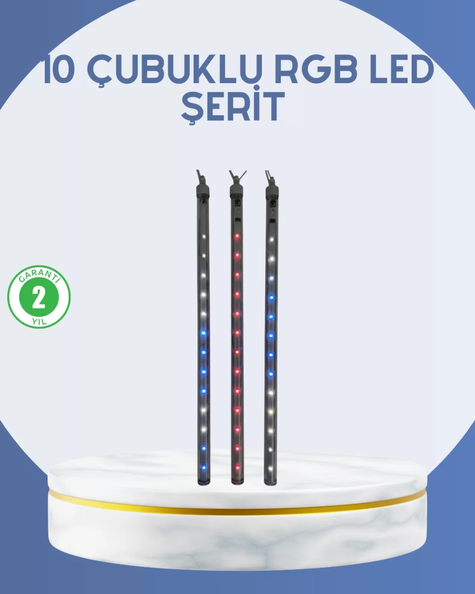 Dış Mekan LED Kayan Yıldız Işığı 10 Çubuk Aydınlatma