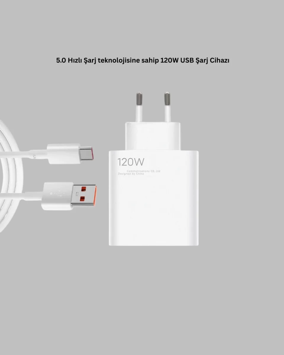 120 Watt Type C Hızlı Şarj Cihazı Reno 4 5 6 Uyumlu - Görsel 3