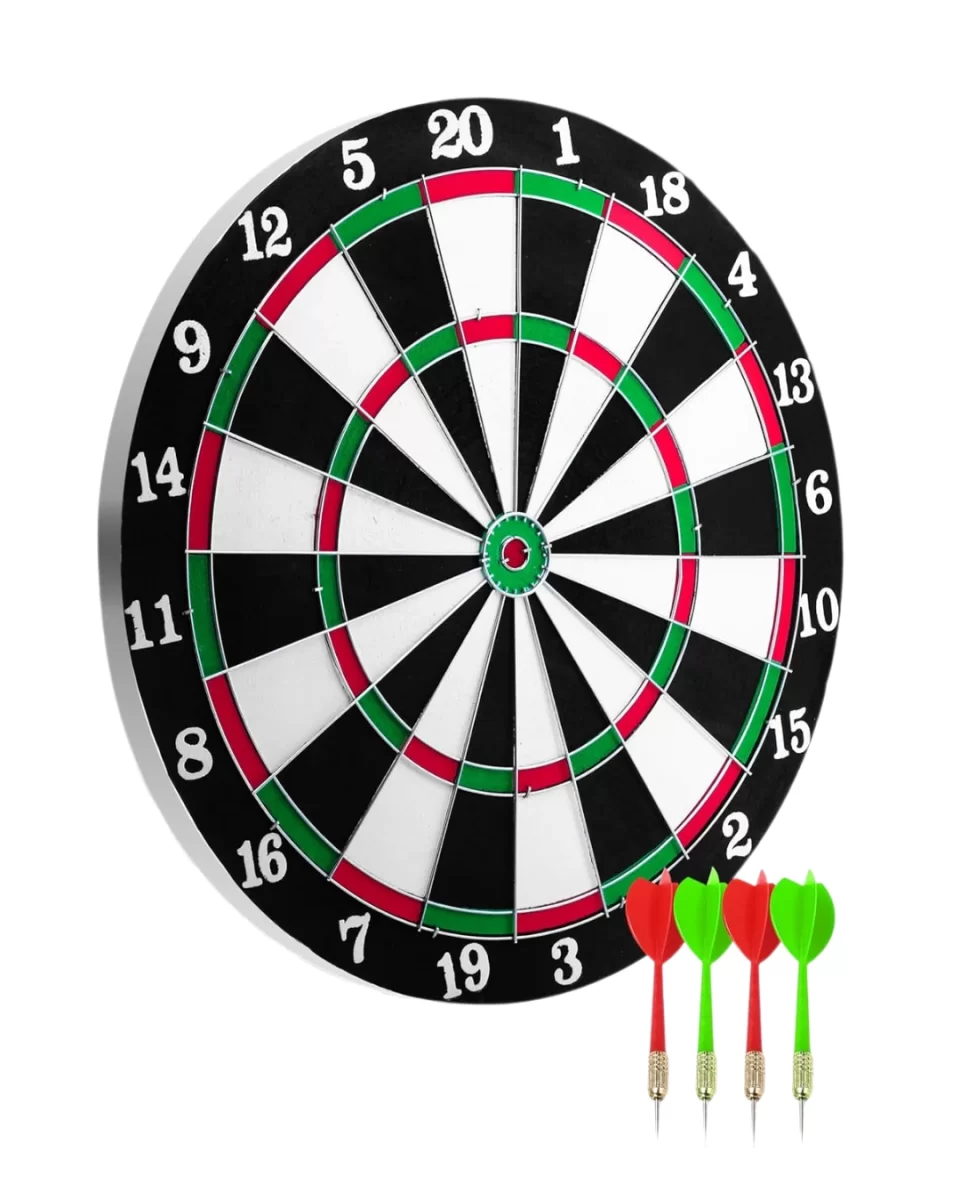 Şık Tasarımlı Dart Tahtası 12 İnç Dayanıklı Ahşap Gövde - Görsel 3