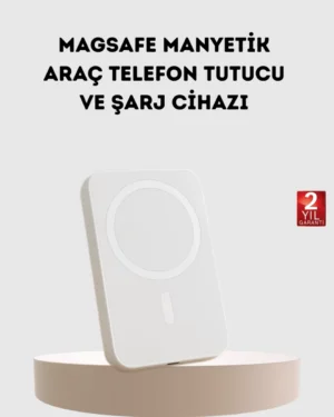 5000mAh Manyetik Powerbank – iPhone Serisi İçin Taşınabilir Kablosuz Şarj Cihazı