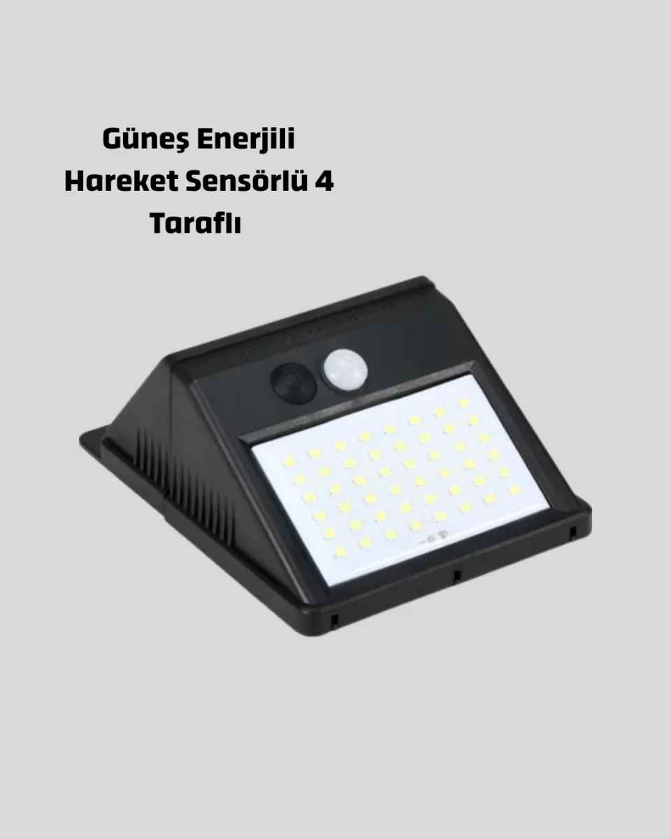 Solar LED Bahçe Aydınlatma – Hareket Sensörlü, Güneş Paneliyle Şarj Olan, IP65 Dayanıklı - Görsel 4