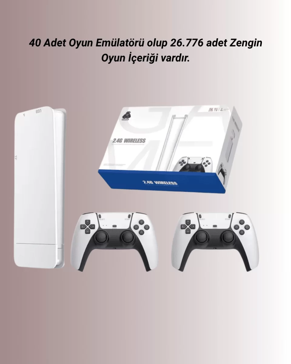 4K Destekli Bluetooth Retro Oyun Konsolu – M15 Modeli - Görsel 2
