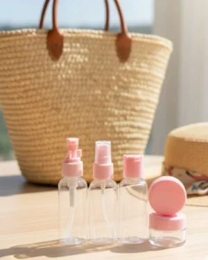 30 ml 5’li Seyahat Banyo Şişe Seti Çantalı