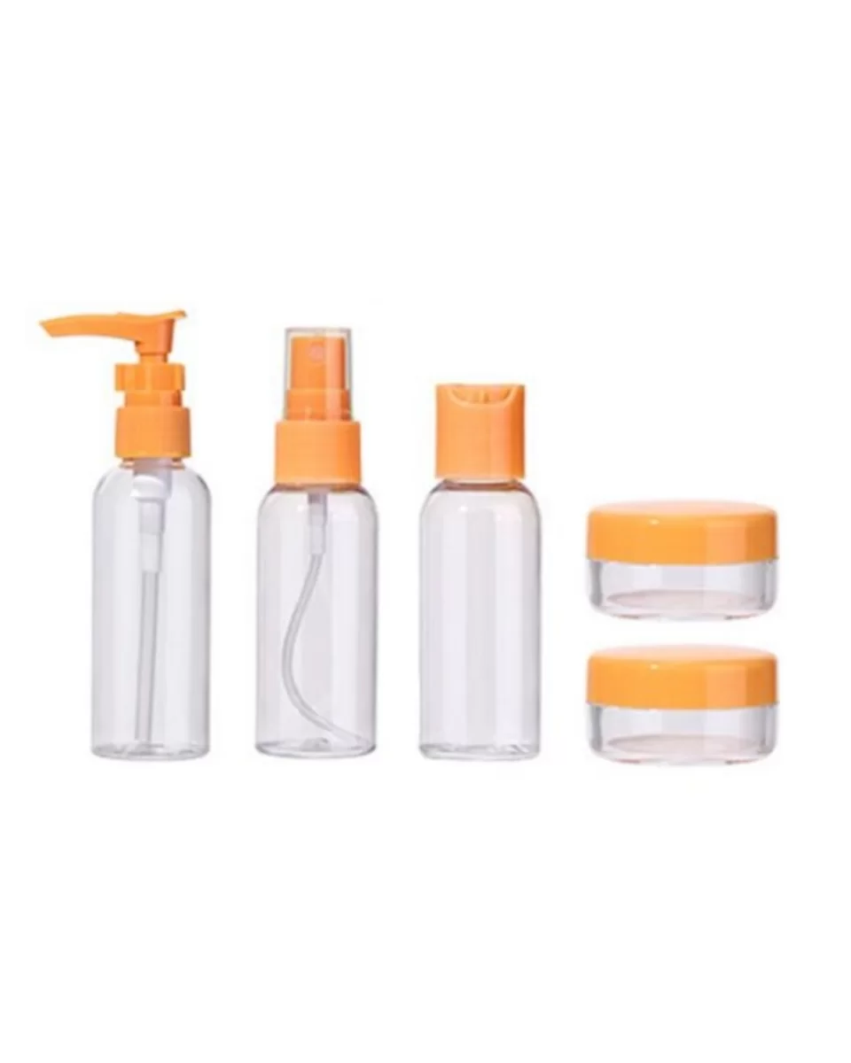30 ml 5’li Seyahat Şişesi Seti Çantalı Kozmetik Organizer - Görsel 4
