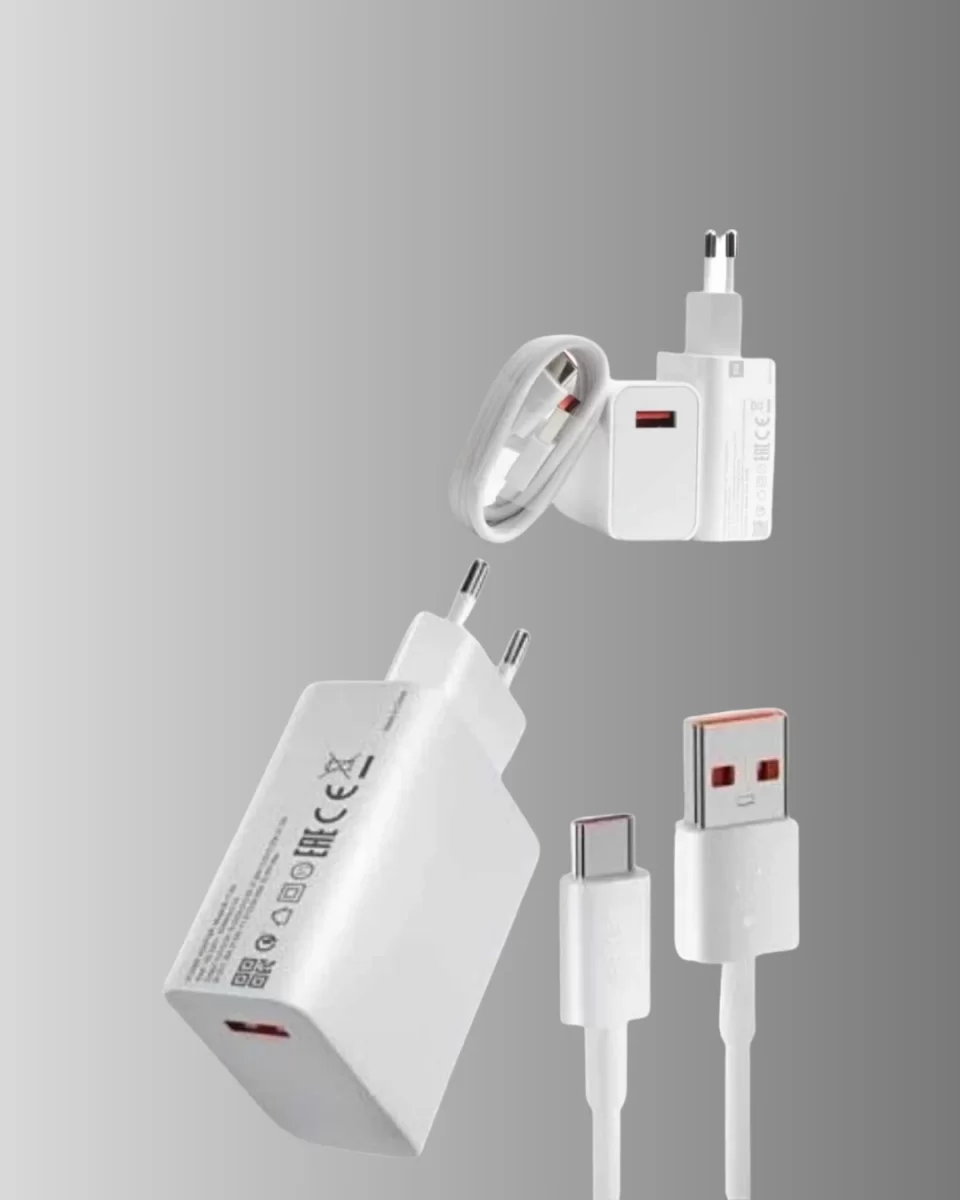67W Süper Hızlı Şarj Adaptörü ve Kablo Seti – Güvenli, Kompakt ve Ergonomik Tasarım - Görsel 3