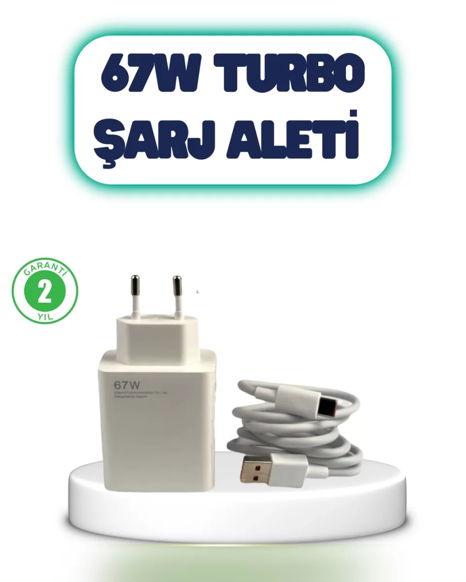 67 Watt Hızlı Şarj Aleti Poco F2 F3 F4 Uyumlu