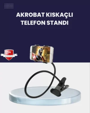 Güçlü Mandallı Akrobat Telefon Tutucu Masa Araç Uyumlu