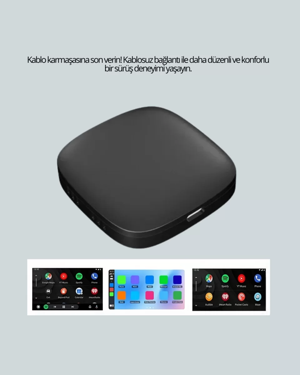 USB Girişli Tak Çalıştır Kablosuz Android Auto Cihazı - Görsel 3