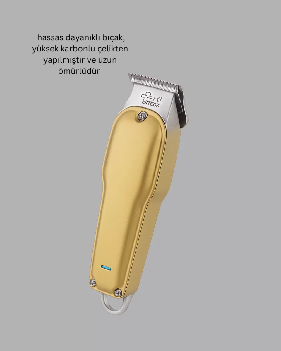 USB Şarjlı Saç Sakal Kesme Makinesi Hassas Detay Kesim İçin - Görsel 5