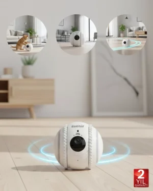 Akıllı Mobil Kontrollü Takip Kamerası WiFi Destekli Bulut Kayıtlı