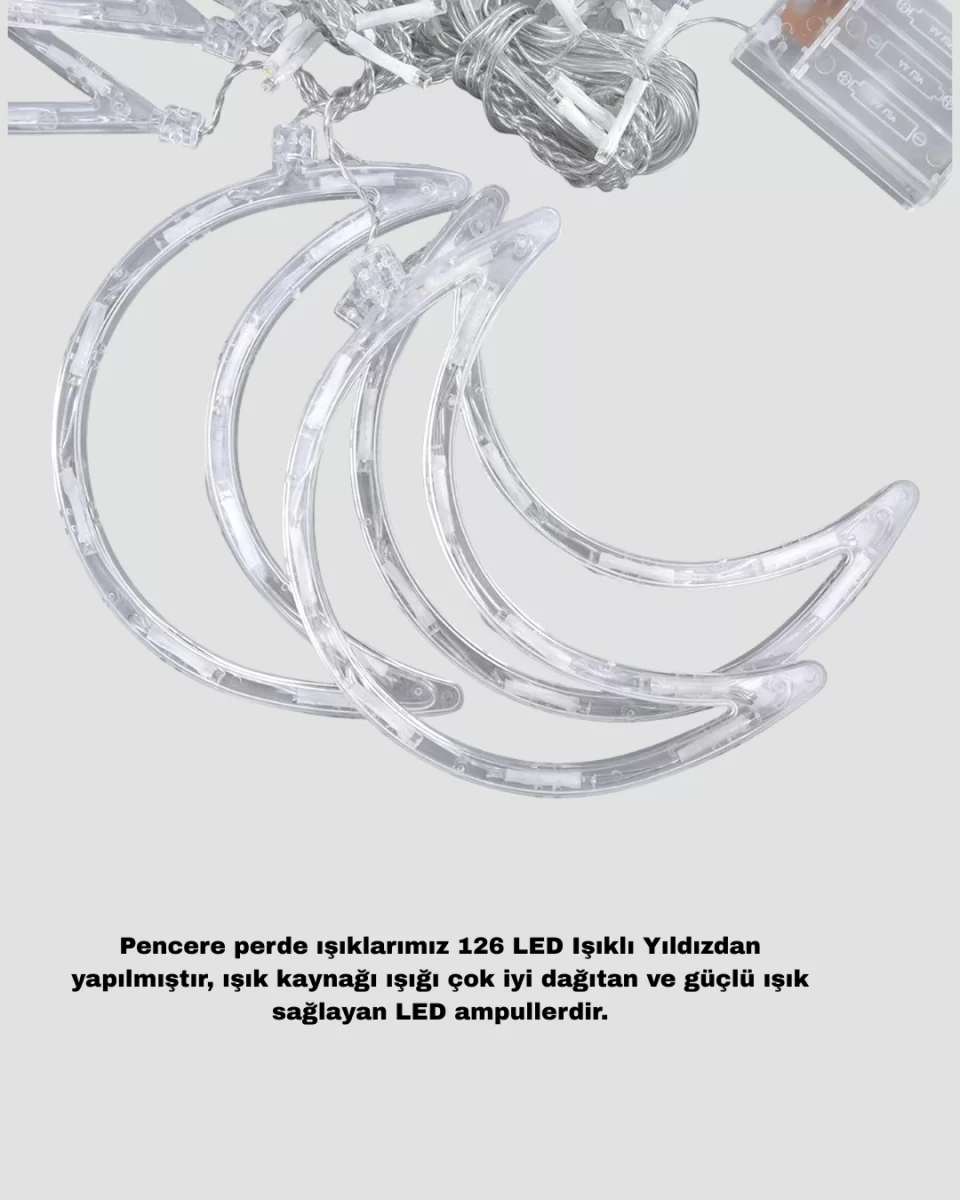 AY YILDIZ PERDE LED - Görsel 5