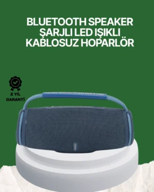 Net Stereo Ses Sunan IPX5 Su Geçirmez Bluetooth Hoparlör