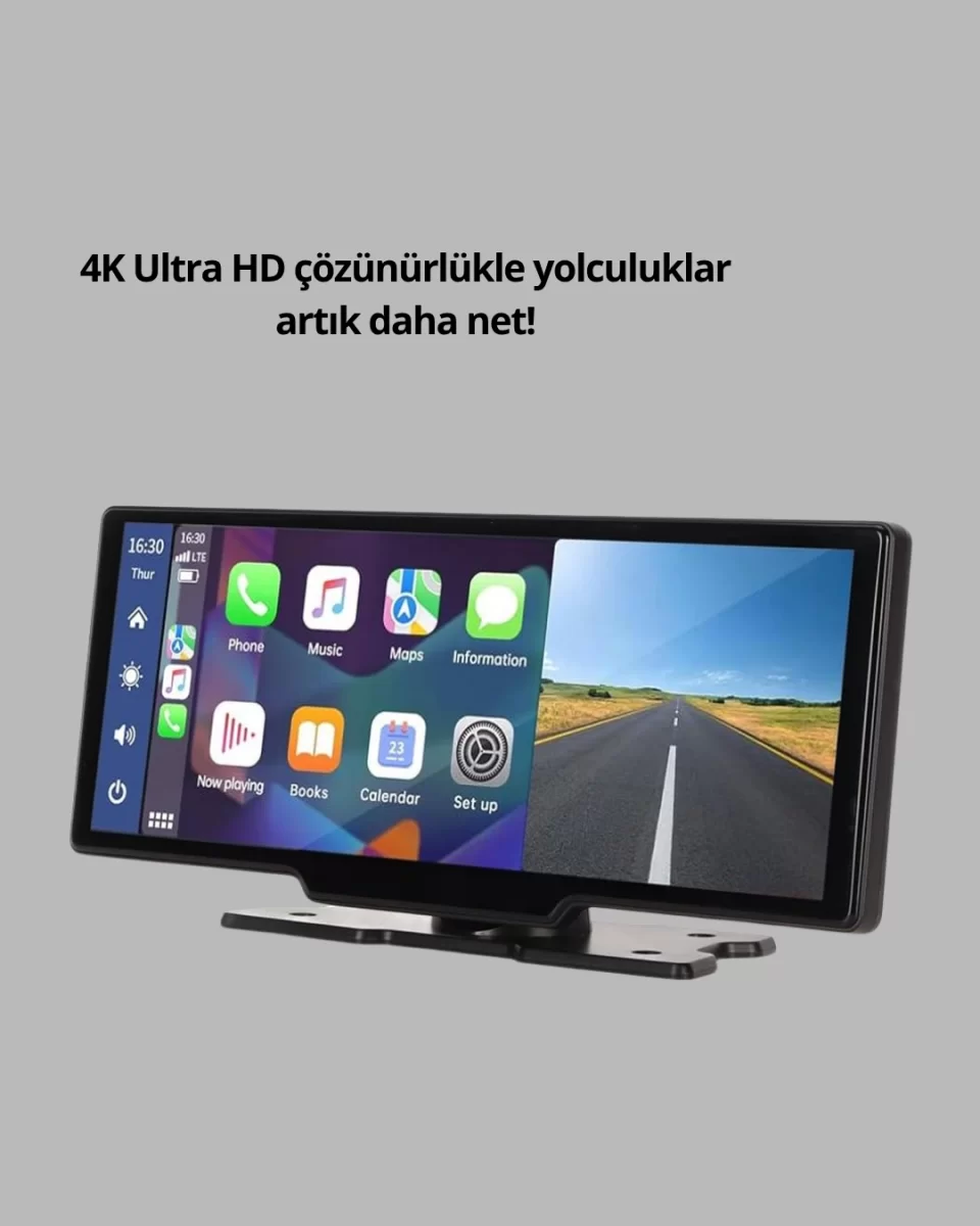 Renault Megane, Clio, Symbol, Captur, Toyota Corolla, Yaris, C-HR, Ford Focus, Fiesta Uyumlu Kablosuz CarPlay Multimedya 10.26” Dokunmatik Ekran - Görsel 4