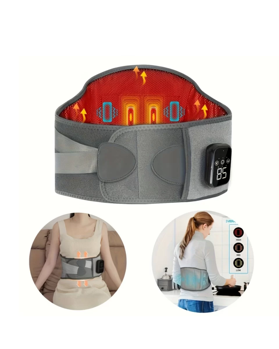 3 Kademe Isıtmalı ve Titreşimli Bel Destek Kemeri Ergonomik Tasarım - Görsel 3