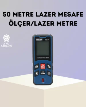 Lazer Metre 50 MT Hassas ve Hızlı Ölçüm Özellikli
