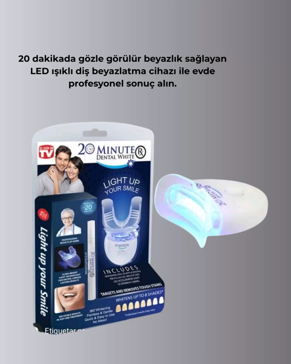 20 Dakikada Hızlı Etkili Diş Beyazlatıcı Cihaz - Görsel 5