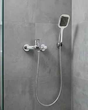 Siyah Duş Seti El Duşu Başlığı Spiral Hortum Dayanıklı Banyo Duş Aksesuarı