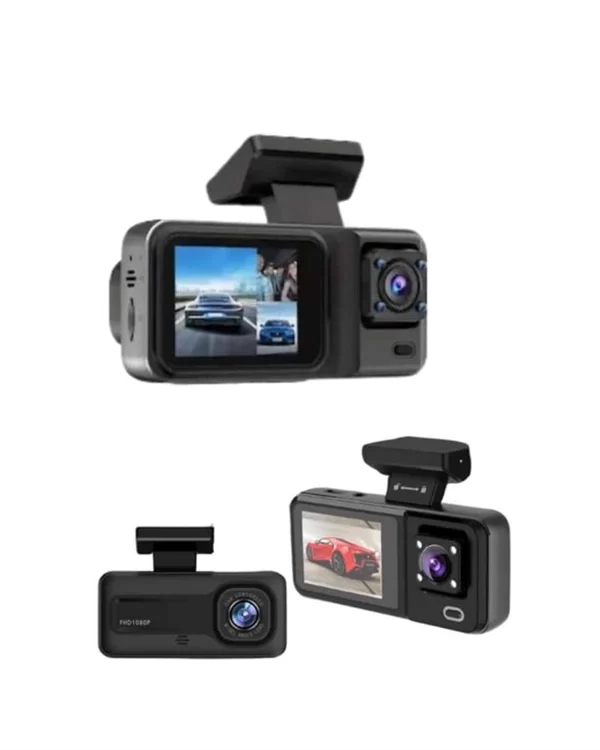 Sürüş ve Park Halinde Kesintisiz Güvenlik İçin 3 Kameralı Profesyonel Dashcam - Görsel 2