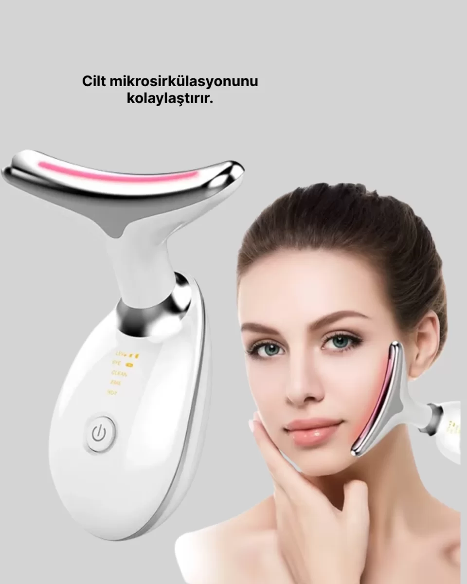 7 Seviyeli LED Cilt Sıkılaştırıcı Masaj Aleti - Görsel 3