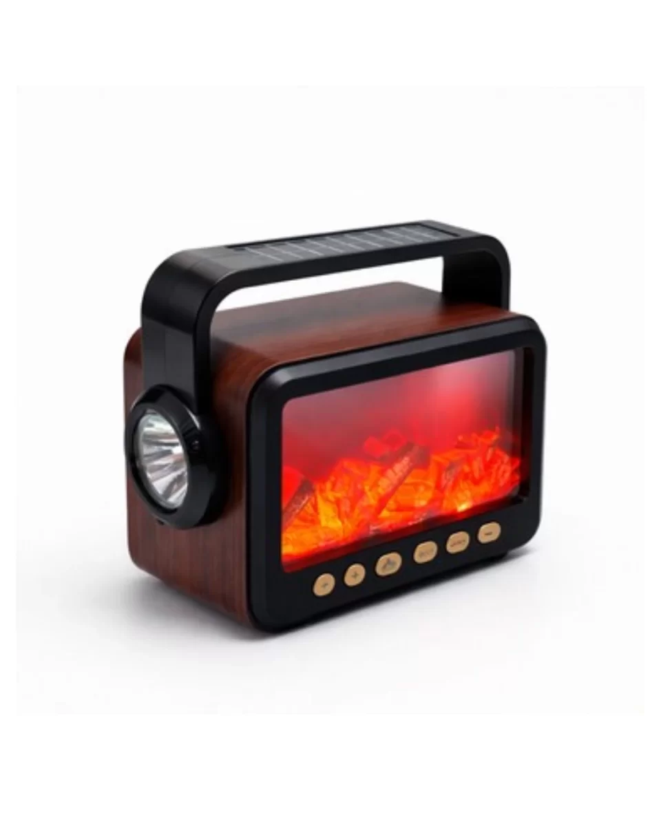 Şömine Efektli Bluetooth Hoparlör FM Radyo USB TF Kart Müzik Çalar - Görsel 5