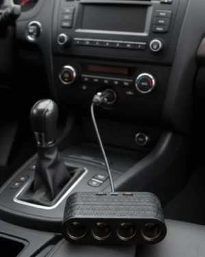 Araçlar İçin 4’lü Çakmak Çoklayıcı Type C USB ve Koruma Sistemli