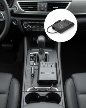 Araç İçin 12V 24V Güç Dönüştürücü 220V Priz ve USB Portlu